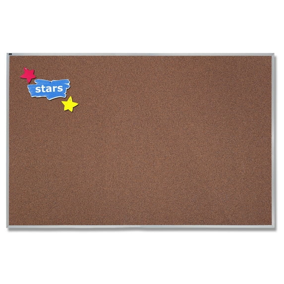 Quartet Premium Colored Cork Bulletin Board, 18" x 24", Aluminum Frame
