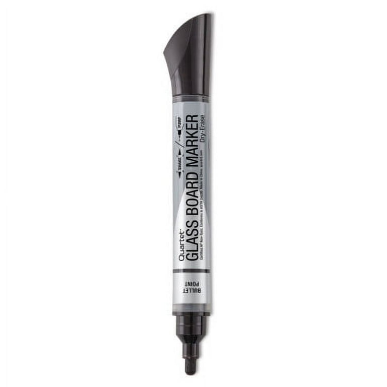 Premium Glass Board Dry Erase Marker, Broad Bullet Tip, Black, Dozen Premium Glass Board Dry Erase Marker, Broad Bullet Tip, Black, Dozen