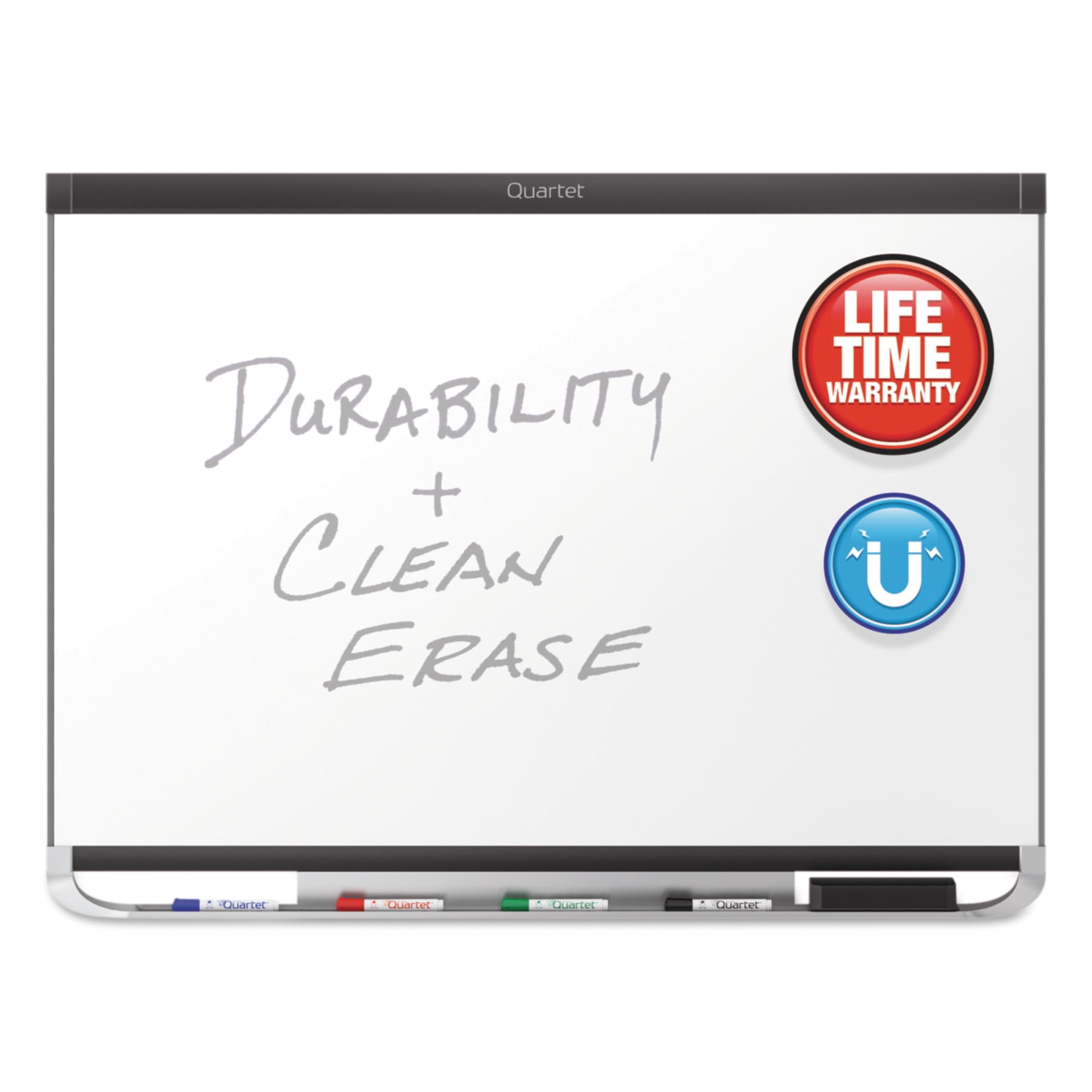 Quartet Prestige 2 DuraMax Magnetic Porcelain Whiteboard, 36 x 24, Graphite Frame -QRTP553GP2