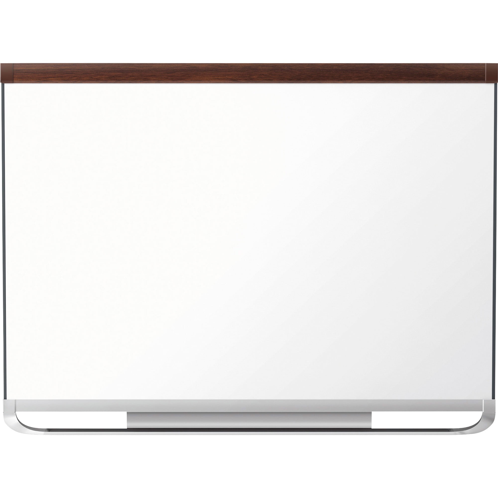 Quartet Prestige 2 DuraMax Porcelain Magnetic Whiteboard, 3' x 2', Mahogany Finish Frame