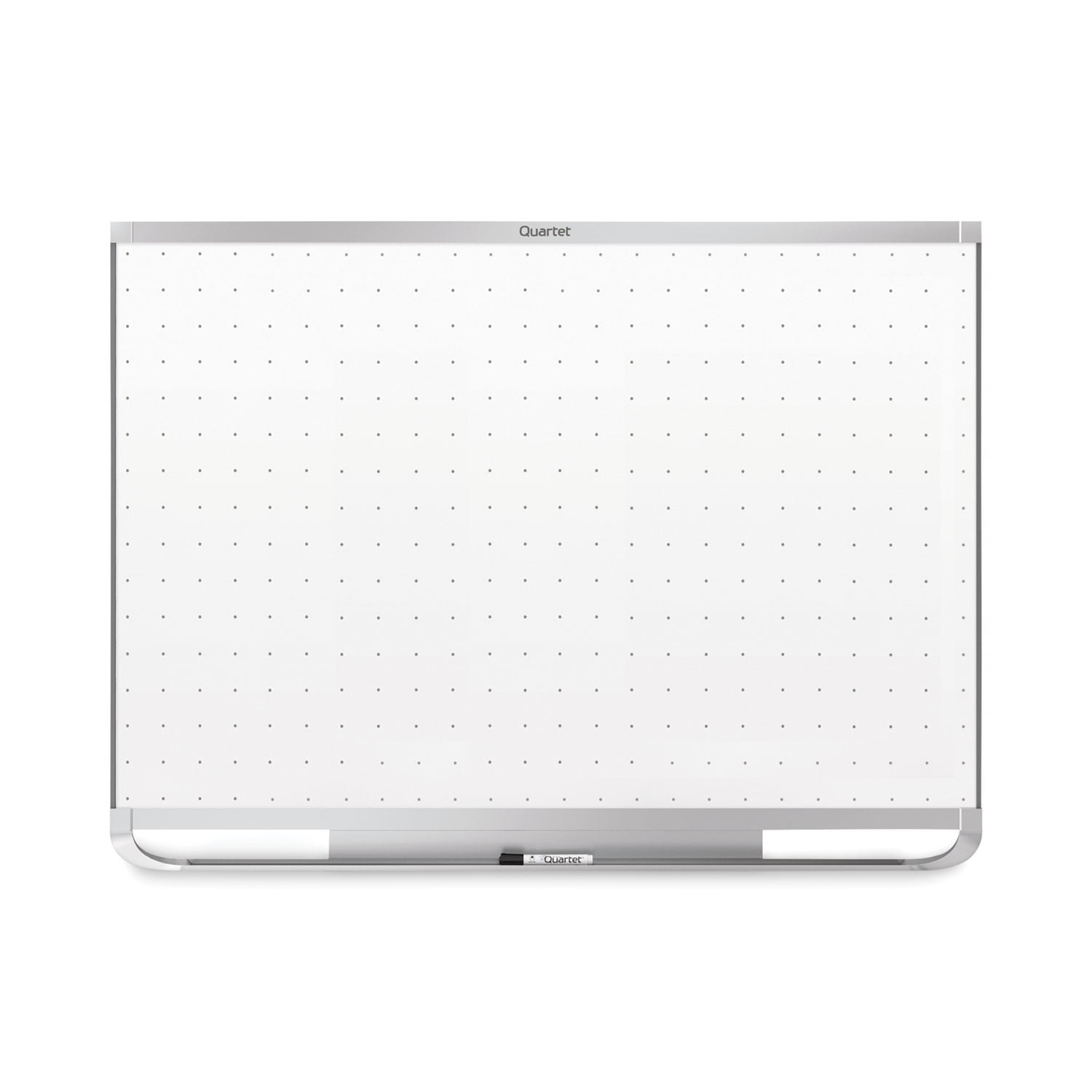 Quartet Prestige 2 Magnetic Total Erase Whiteboard, 48" x 36", White Surface, Silver Aluminum/Plastic Frame