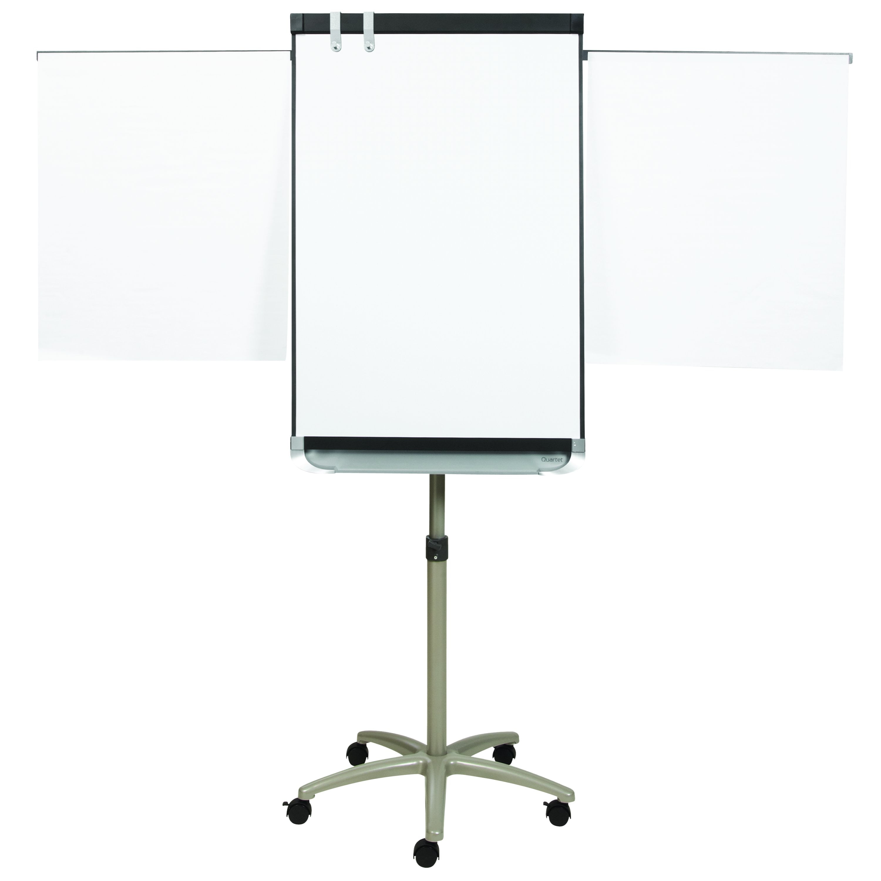 Quartet Melamine Presentation Easel, Whiteboard/Flipchart, 3' x 2', Gray  Frame (ET32EU)