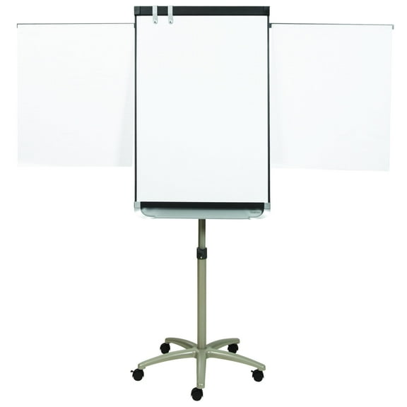 Quartet Prestige 2 Mobile Presentation Easel, Magnetic Whiteboard/Flipchart, 36" x 24", Graphite Finish Frame