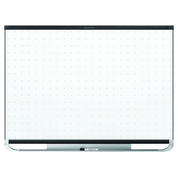 Quartet Prestige 2 Total Erase Magnetic Whiteboard, 6' x 4', Black Aluminum Frame