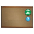 thumbnail image 1 of Quartet Prestige Bulletin Board, Brown Graphite-Blend Surface, 36" x 24", Cherry Wood Frame, Easy Installation, 1 of 7