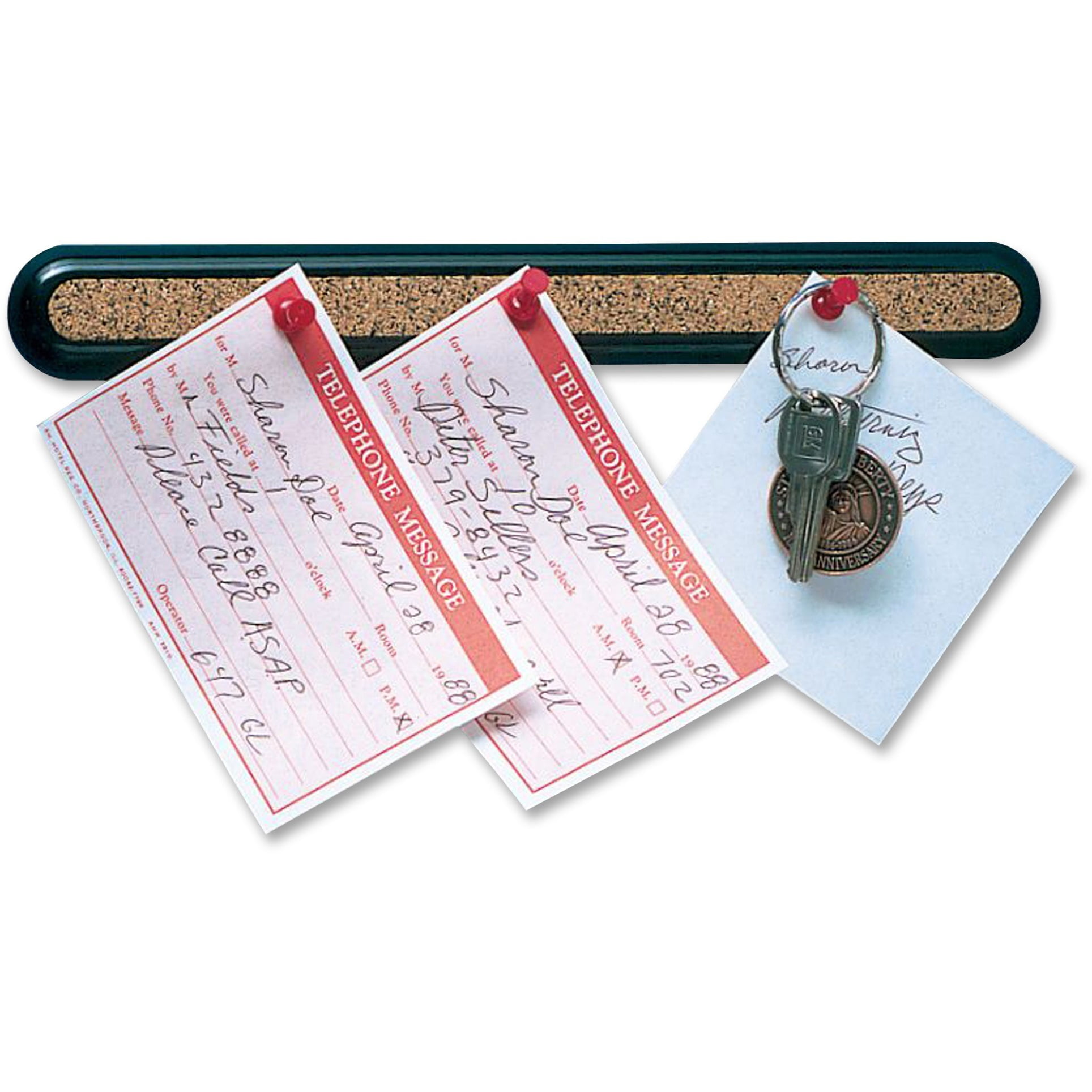 Quartet, QRT23501, Bulletin Bar II Cork Strip, 1 Each, Black,Brown