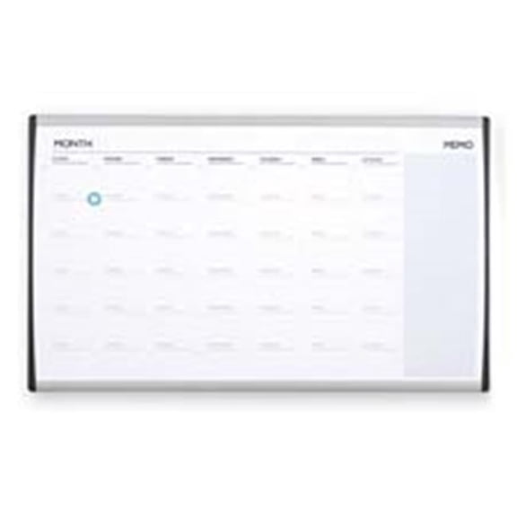 Quartet QRTARCCP3018 Magnetic Dry-Erase Calendar Board- 30in.x18in.- Silver Frame