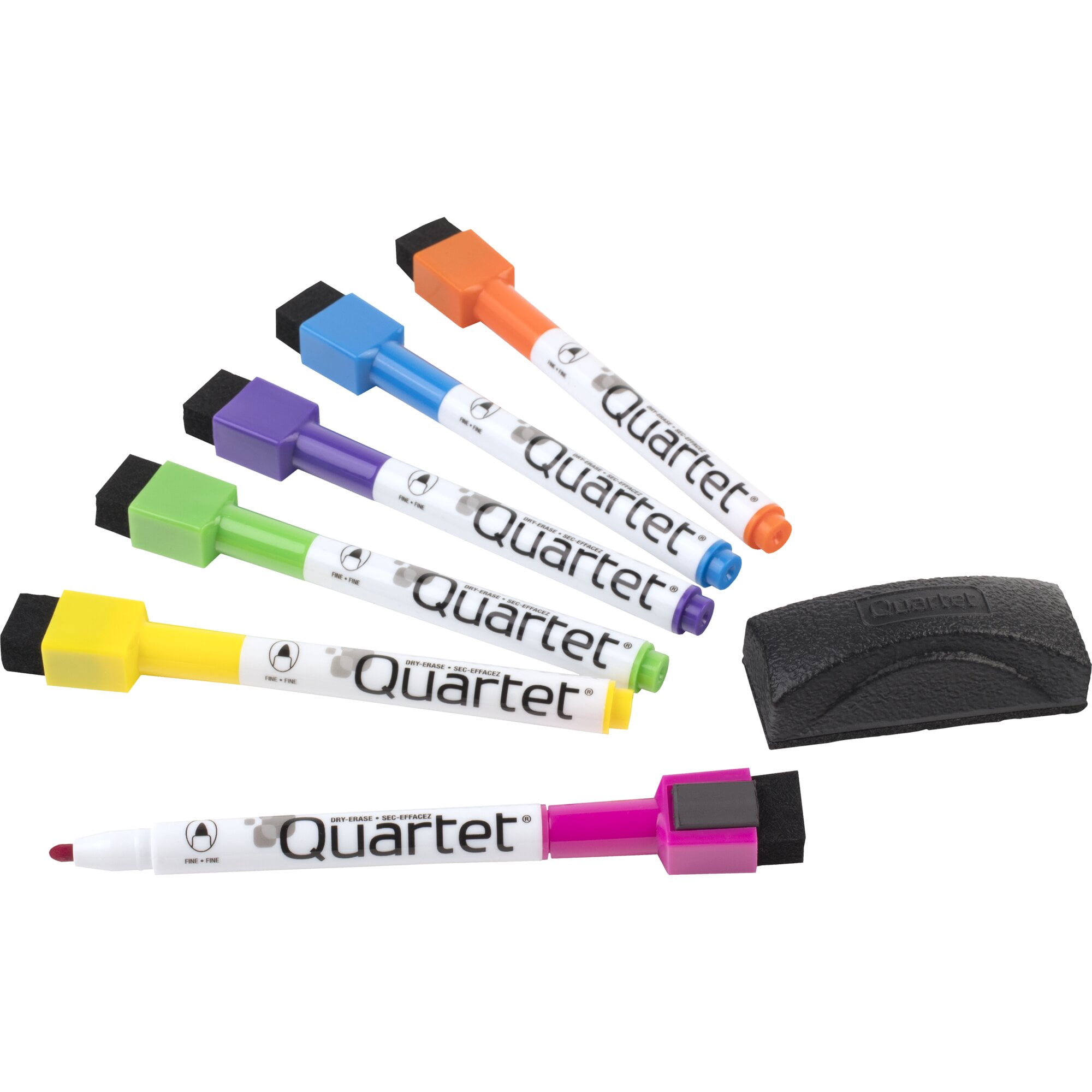Quartet ReWritables Mini Dry-Erase Markers [Magnetic]: 6-pack