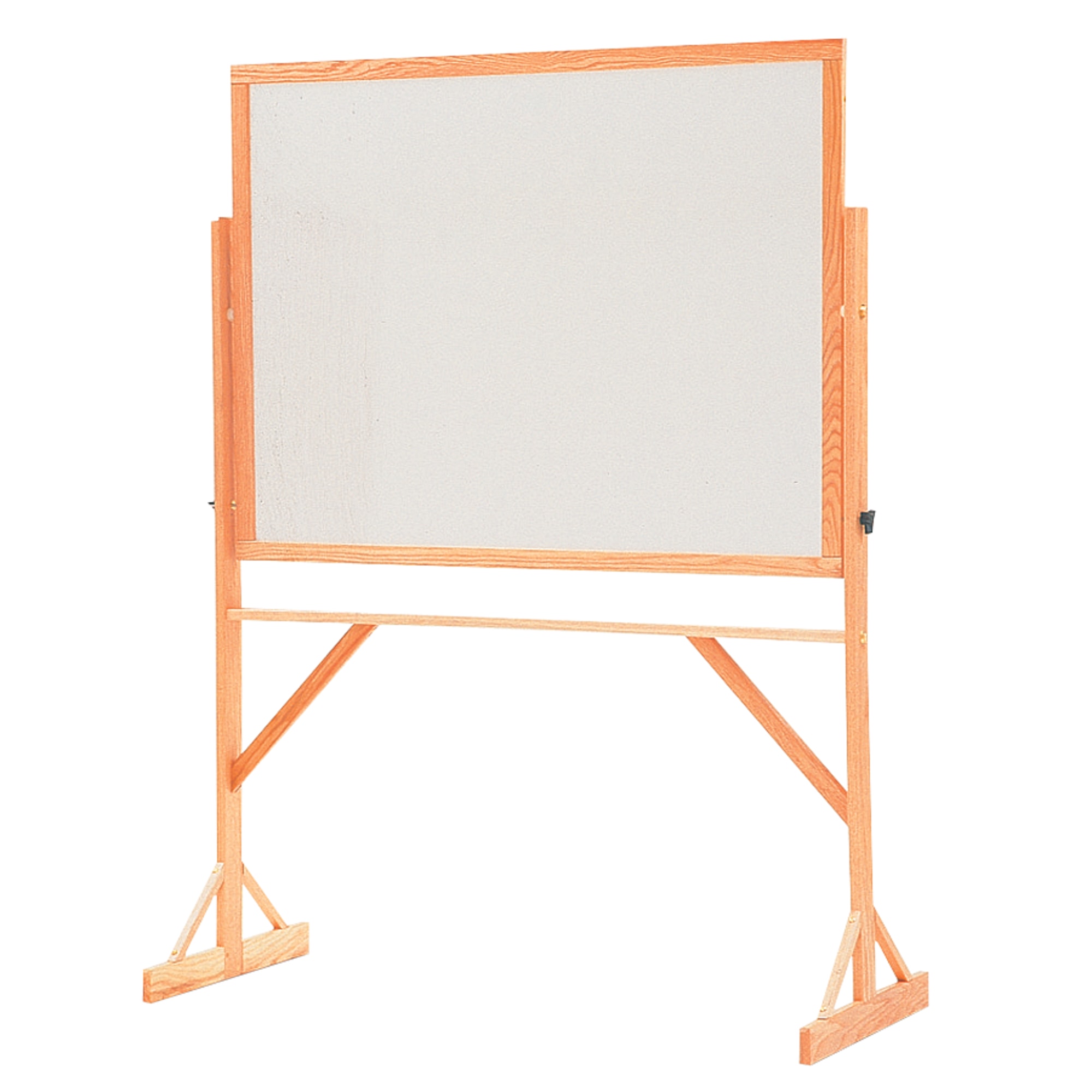 Quartet® Reversible Melamine DryErase Whiteboard, 48" x 72", Wood