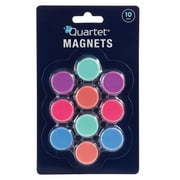 Quartet Round Magnets, 1", Magnetic Whiteboard, Assorted Colors (81216)