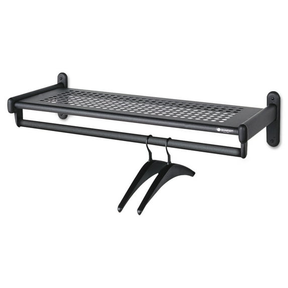 Quartet Perforated Garment Rack - 36" - Steel - Black (20403)