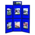thumbnail image 1 of Quartet Show-It! 6-Panel Display System, 72" x 72", Double-sided, Blue/Gray, 1 of 2