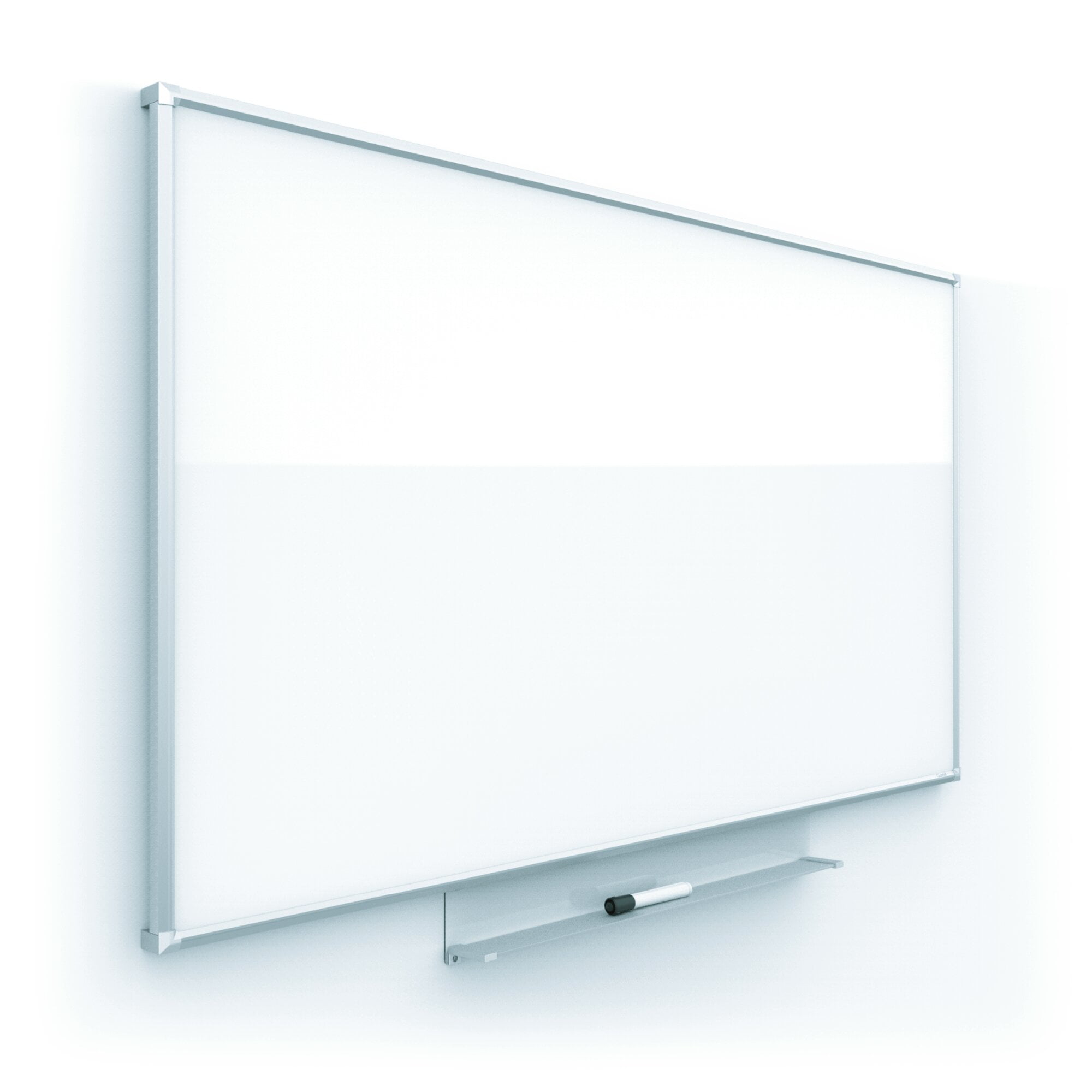 Quartet Silhouette Total Erase Dry-Erase Board, 50" x 28", Silver Aluminum Frame