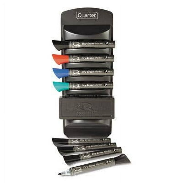 Quartet Standard Dry-Erase Kit Caddy Chisel Tip Dry-Erase Markers Eraser -