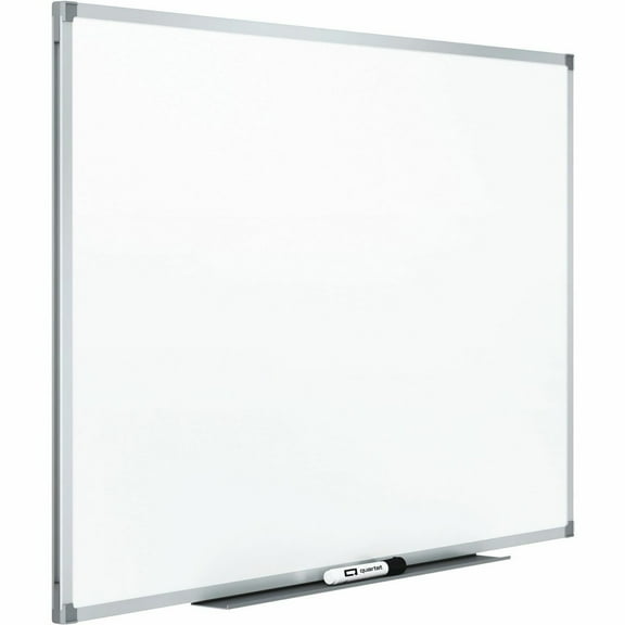 Quartet Standard DuraMax Porcelain Magnetic Whiteboard 6 x 4 Silver Aluminum
