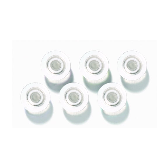 Quartet Strong Magnets for Glass Dry-Erase Boards: 6-pack (Clear) 85391