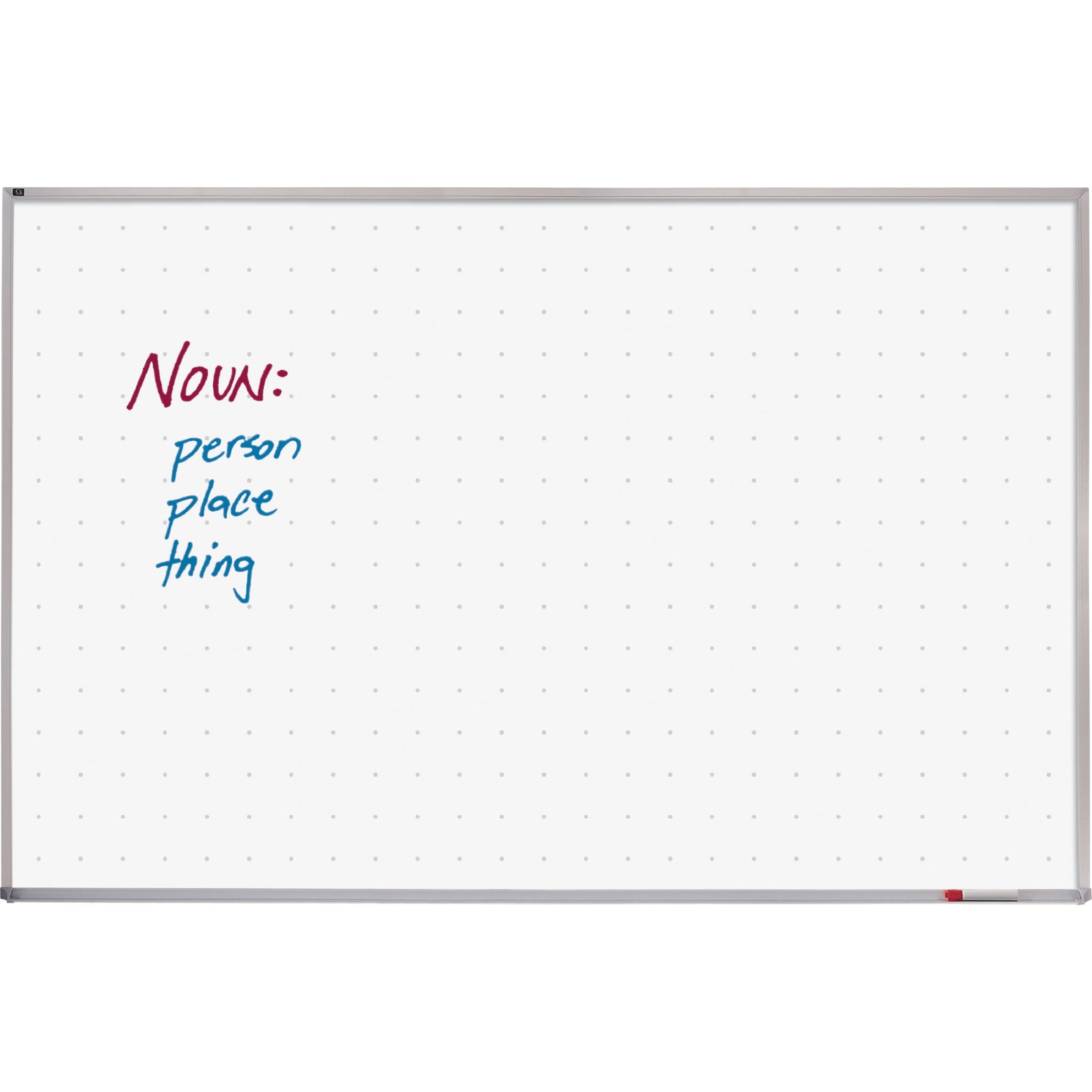 Quartet�� Total Erase��Whiteboard, 4' x 6', Aluminum Frame, Writing Grid