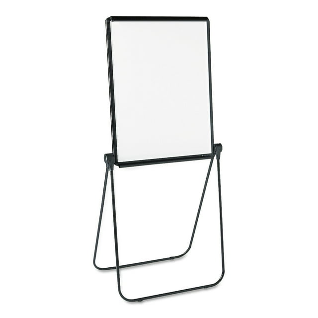 Quartet Ultima Easel Whiteboard, 27" x 34", Reversible, Black Frame
