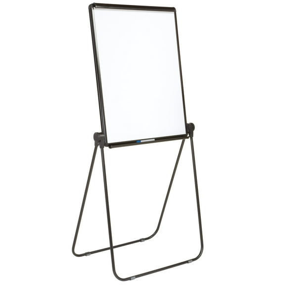Quartet Ultima Easel, Whiteboard/Flipchart, 27" x 34", Reversible, Black Frame