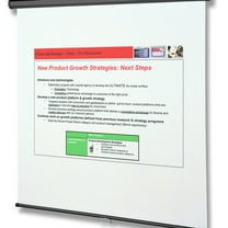 Quartet Wall/Ceiling Projection Screen, 96" x 96", High-Res, Matte Surface