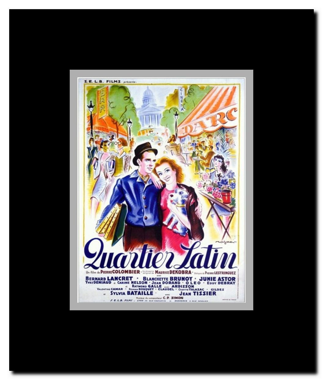Quartier Latin Framed Movie Poster