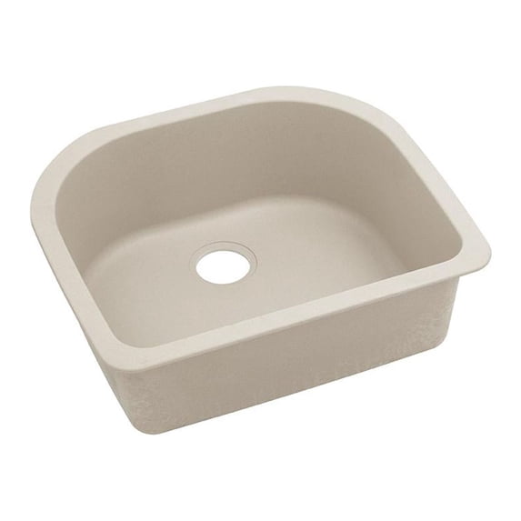 Quartz 25x22x8.5 Single UMnt Sink Putty