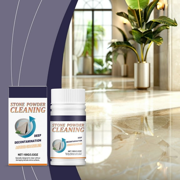 Quartz Cleaner Powder, Rvkxad Powerful Granite Countertop Cleaner, Stain Remover For Marble Limestone Tile, Polishing Care For Watermarks Grease