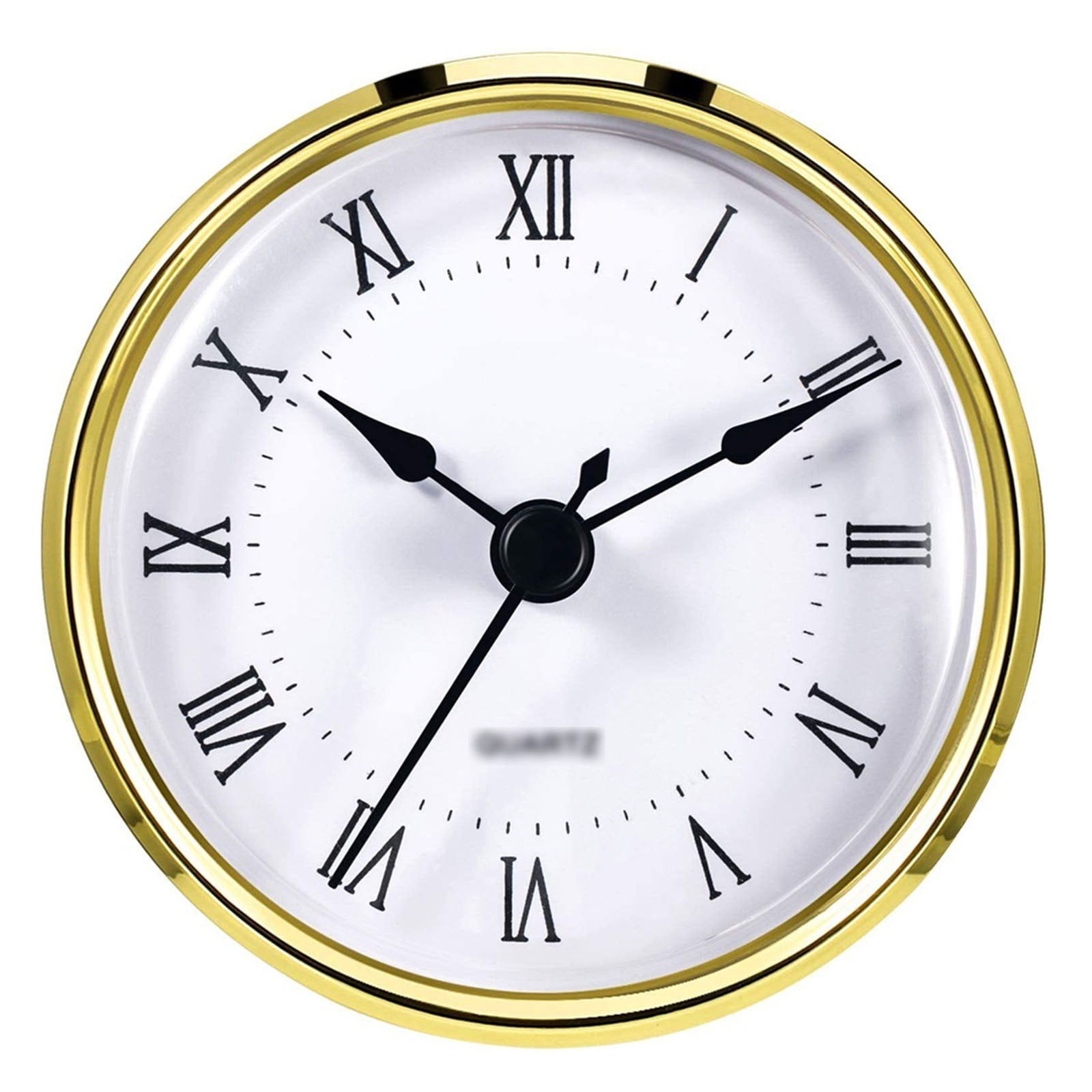Quartz Clock Insert, Silent Modern Clock Movement, Mini Round Clock for Home, Office & DIY Decor