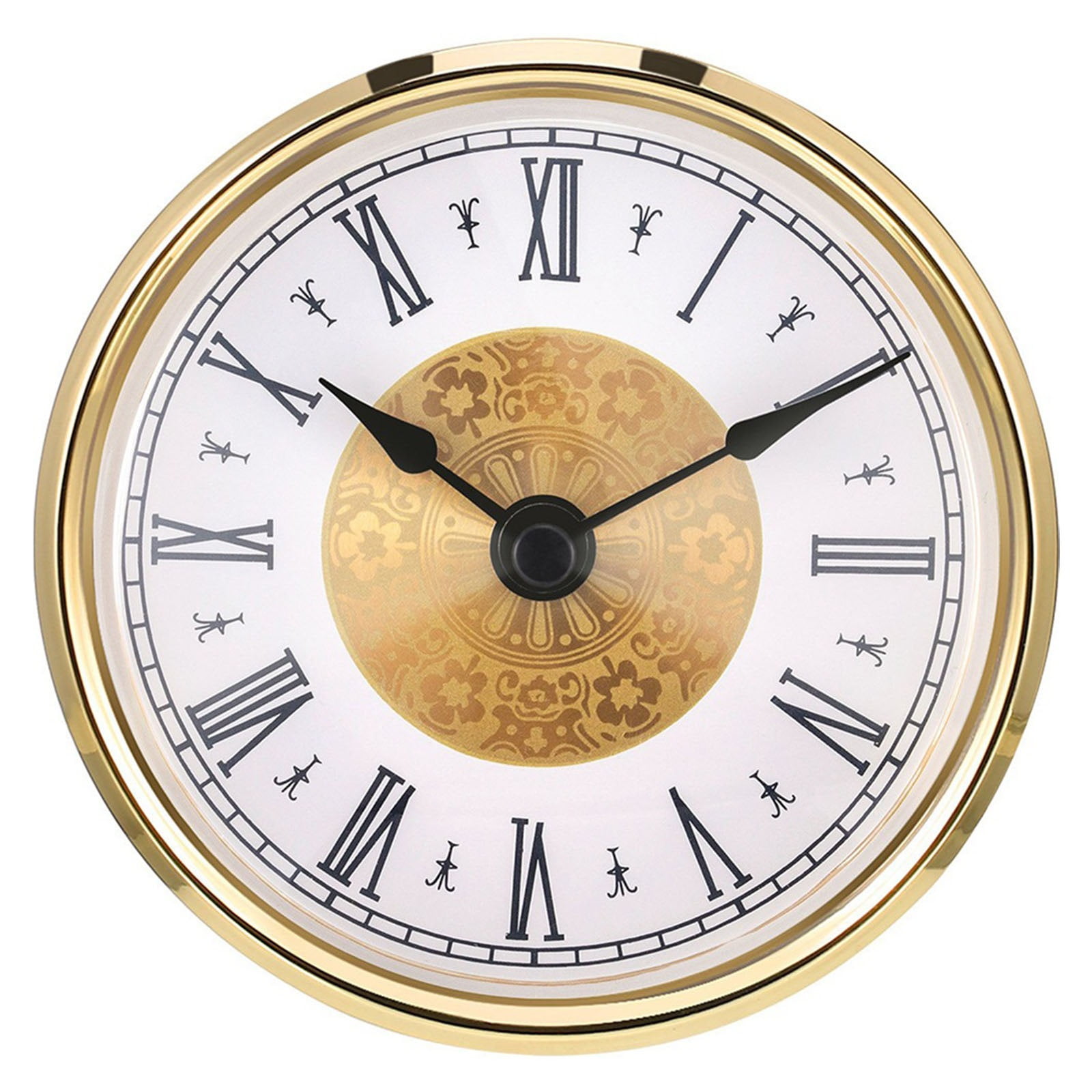 Quartz Clock Insert, Silent Modern Clock Movement, Mini Round Clock for Home, Office & DIY Decor