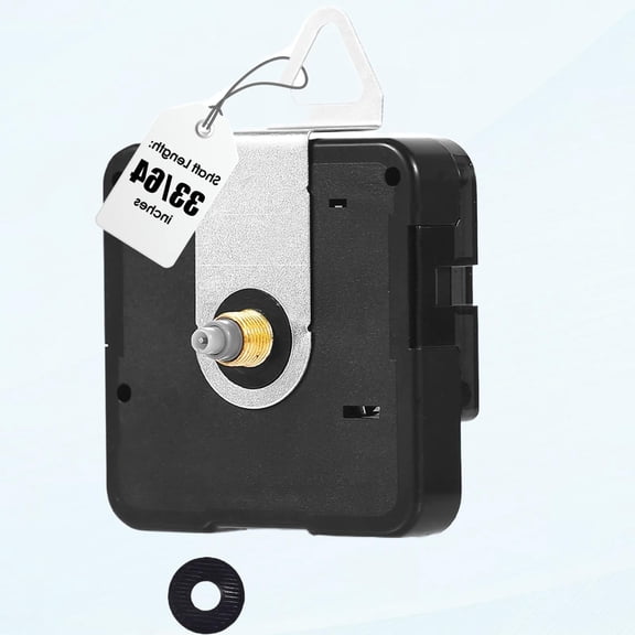 Quartz Clock Movement Battery Operated Replacement Clock Mechanism, Wall Clock Parts for DIY (33/64 inch Total Shaft Length, Hands Not Included, DW-5168 Serie)