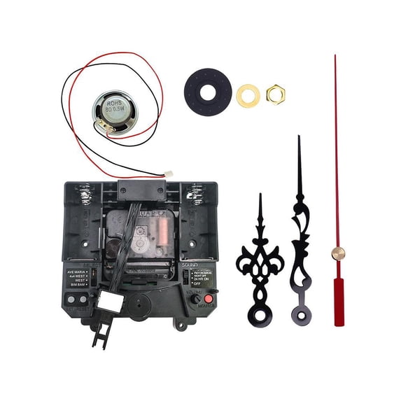 Quartz Clock Movement Mechanism with Hourly Chime for DIY and Repairing Wall Clocks, Suitable for DIY Watch Lovers