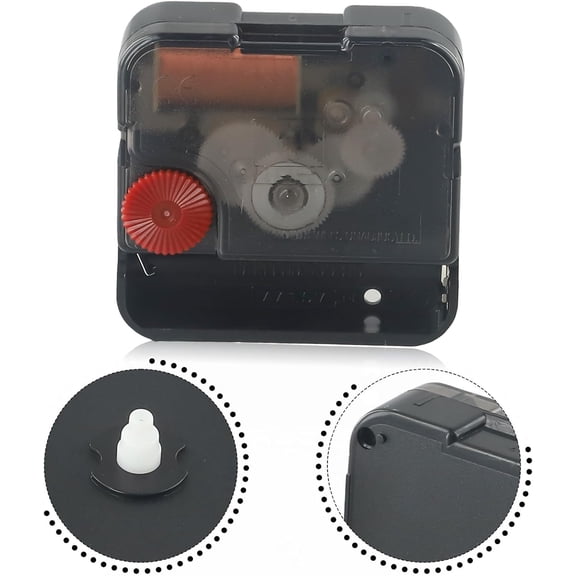Quartz Clock Movement, Silent Sweep Quartz Clock Movement Repair Kit DIY Clock Mechanism Replacement Wall Clock Repair Parts(8.9mm No Thread Shaft)