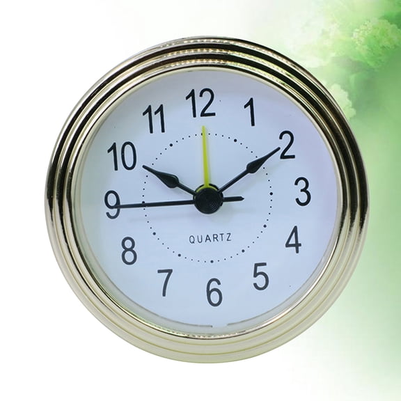 Milisten Round Quartz Wall Clock with Frame, Clear Protective Cover, and Black Arabic Numerals for Home or Office