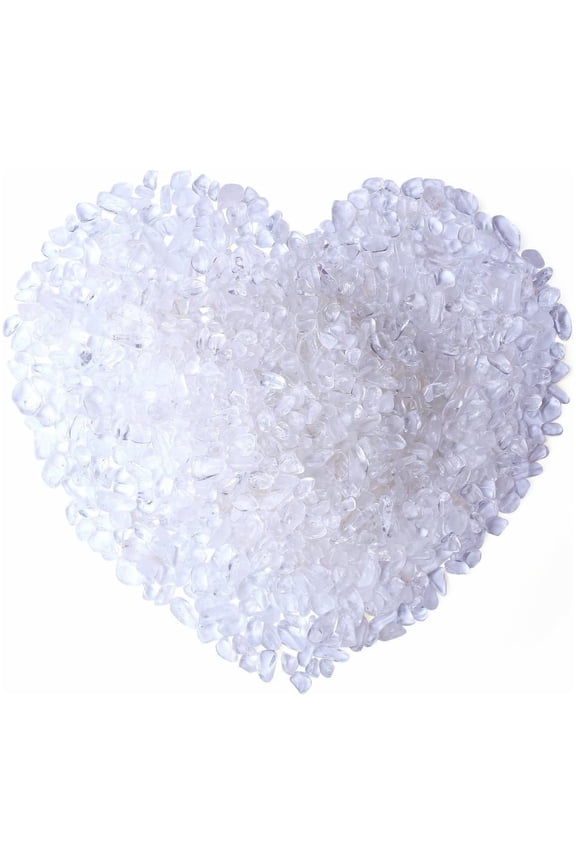 Quartz Crystal Stones - 0.66 lb/300 g - White Clear Rock Quartz Tumbled Chips Stone Irregular Aquarium Pebble Decorative Rocks Gravels Sands for Home Decorative Stones Vases Plants Succulents Cactus