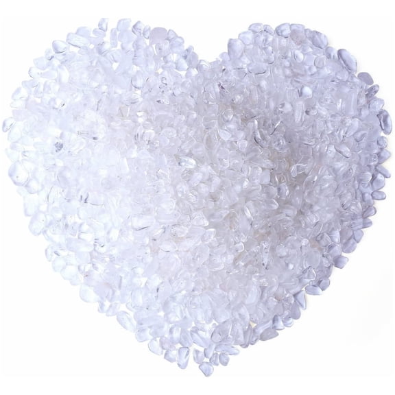 Quartz Crystal Stones - 0.66 lb/300 g - White Clear Rock Quartz Tumbled Chips Stone Irregular Aquarium Pebble Decorative Rocks Gravels Sands for Home Decorative Stones Vases Plants Succulents Cactus