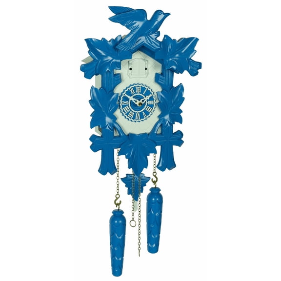 Quartz Cuckoo Clock 5 leaves, bird, with music