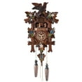 thumbnail image 1 of Quartz Cuckoo Clock 5 leaves, birds, with music and moving dancers, 1 of 1