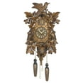 thumbnail image 1 of Quartz Cuckoo Clock 6 leaves, 3 birds, nest, 1 of 1