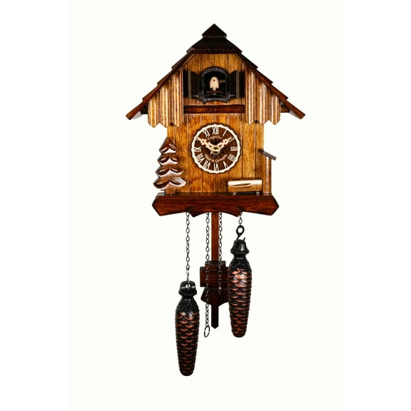 Quartz Cuckoo Clock Black forest house EN 420/1 Q