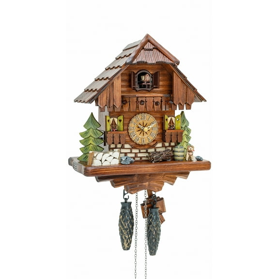 Quartz Cuckoo Clock Black forest house KA 2644 QK