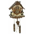thumbnail image 1 of Quartz Cuckoo Clock Black forest house with music TU 4272 QM HZZG, 1 of 1