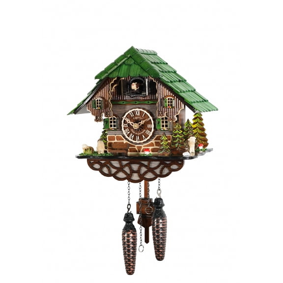 Quartz Cuckoo Clock Black forest house
