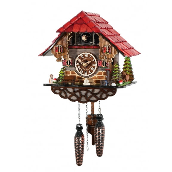 Quartz Cuckoo Clock Black forest house