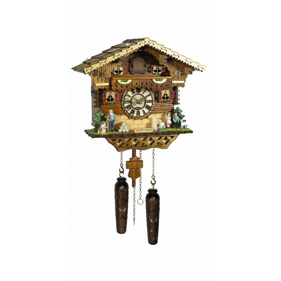 Quartz Cuckoo Clock Heidi house, handpainted