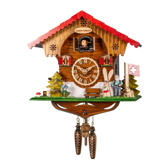 Quartz Cuckoo Clock Swiss house with music