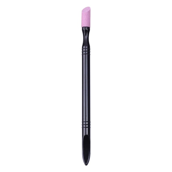 Quartz Cuticle Pusher Nail Stick 2-Sided Etched Surface Reusable for Manicure Pedicure Cuticle Removal