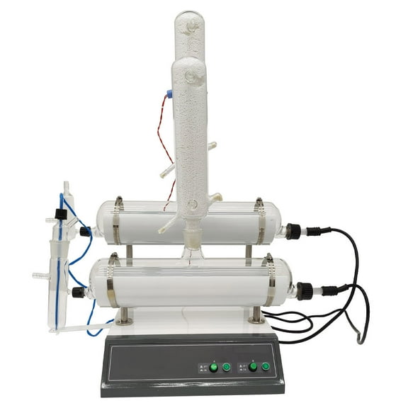 Quartz Dual Pure Water Sgtill Distiller Automatic Water Purifier Lab Double Distillation Machine 220V 1600ML/Hour