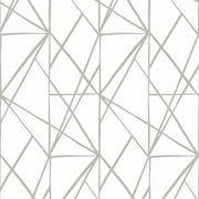 Quartz Geo Peel And Stick Wallpaper (Harbor Grey)