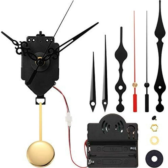 Quartz Pendulum Trigger Clock Movement Chime Westminster Melody Mechanism Clock Kit with 3 Pairs of Hands$$Tools