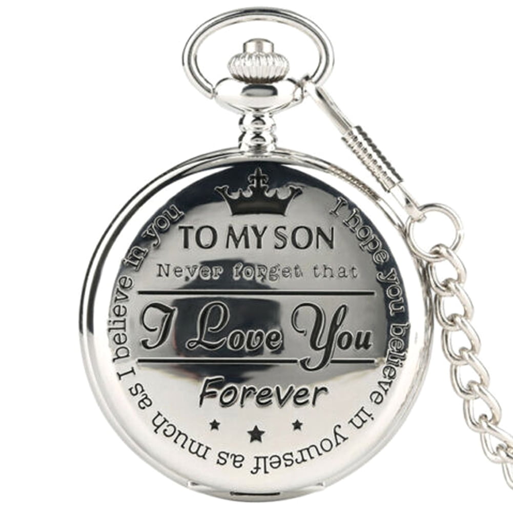 To my son top quartz pocket chain watch